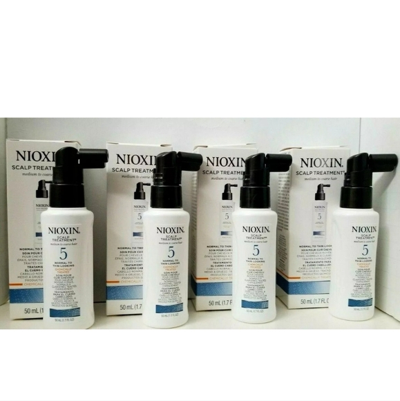 4 pk NIOXIN 5 SCALP TREATMENT CHEMICALLY TREATED MEDIUM TO COARSE HAIR 1.7oz BOX - Picture 4 of 4